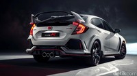 All New Honda Civic Type-R mempunyai pembaruan untuk segi aerodinamika dibanding model sebelumnya, yaitu pada bagian underbody, front air curtain, lightweight rear wing serta vortex generator. Foto: Honda