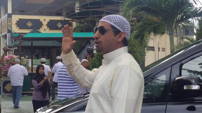 Rombongan Raja Salman Salat Jumat di Masjid Ibnu Batutah
