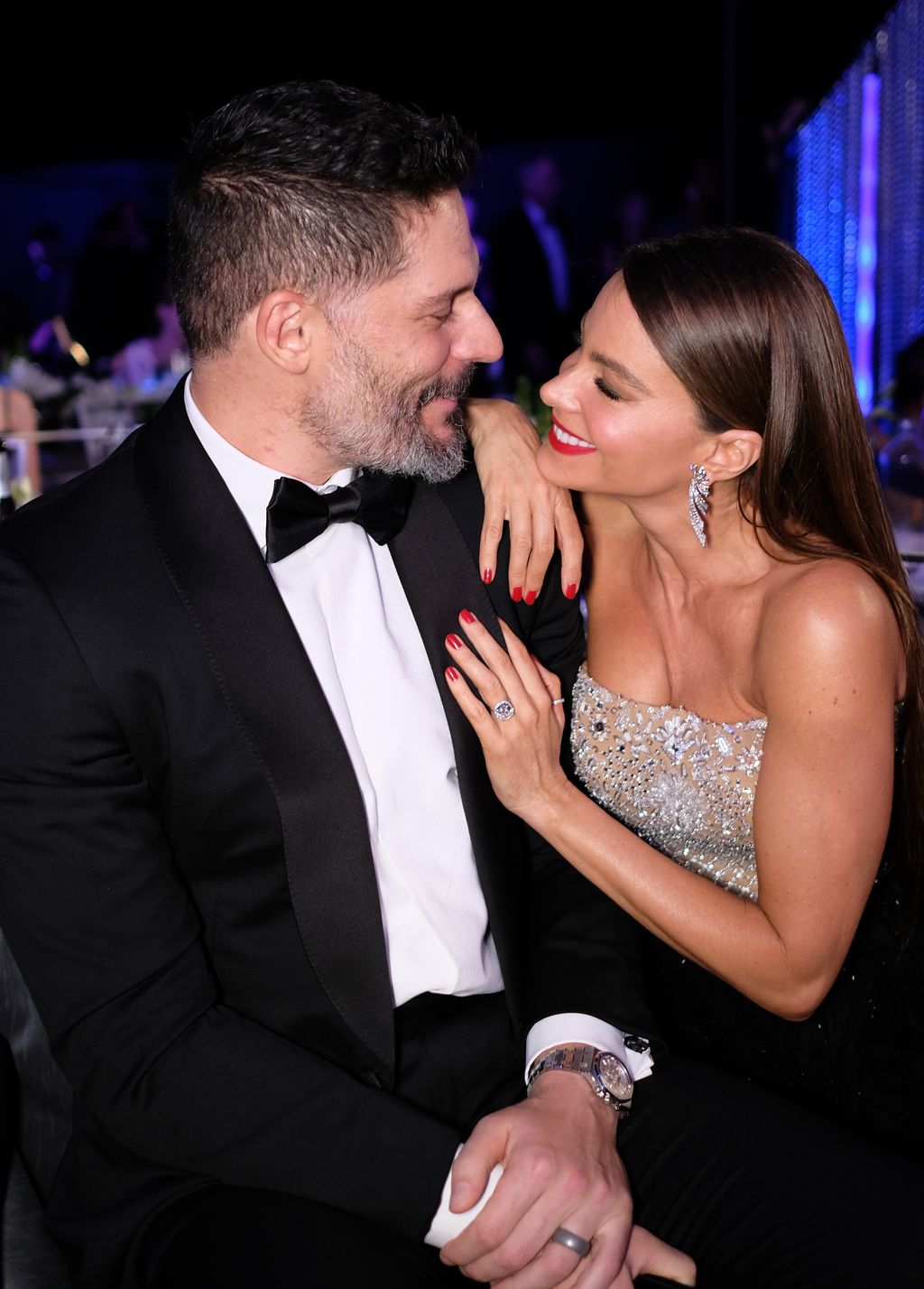 Sofia Vergara & Joe Manganiello BEVERLY HILLS, CA - FEBRUARY 26: Actor sSofia Vergara (L) and Joe Manganiello attend the 2017 Vanity Fair Oscar Party hosted by Graydon Carter at Wallis Annenberg Center for the Performing Arts on February 26, 2017 in Beverly Hills, California. (Photo by Pascal Le Segretain/Getty Images)