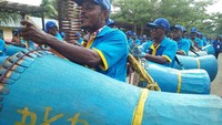 Para peserta pawai benar-benar menunjukkan totalitas dalam pameran budaya di karnaval ini. Hampir semua penampilannya menarik! (Bonauli/detikTravel)