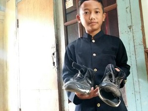 Ini Juhdi dan Sepatu Menguap yang Viral di Medsos