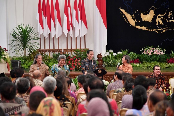 Ungkapan Kebahagiaan Jokowi Bertemu Seniman di Hari Musik Nasional