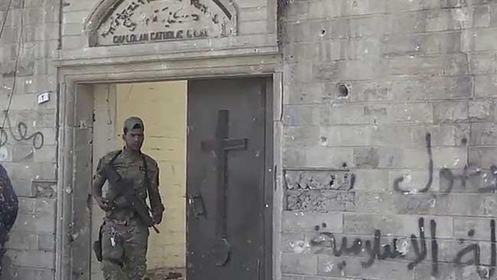 Gereja di Mosul Irak Sempat Dijadikan Markas Polisi Syariah ISIS