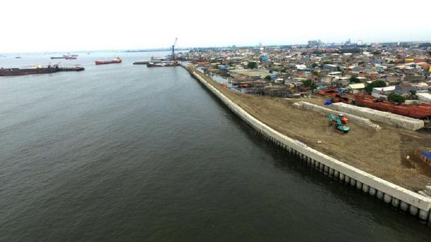 Tanggul Pengaman Pantai Jakarta Tahap 2 Ditargetkan Selesai 2018