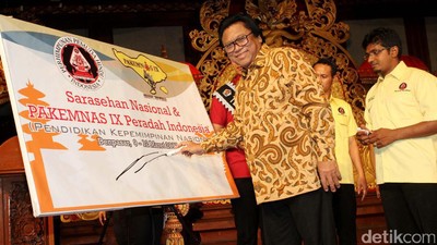 Oesman Sapta Buka Pakemnas IX Peradah di Denpasar