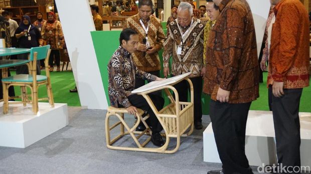 Buka Pameran Furnitur, Jokowi: Ekspor Harus Kita Dorong