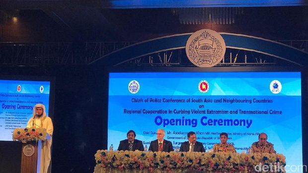 Wakapolri Komjen Syafruddin di acara Police Conference of South Asia