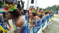 Ini wajah cantik gadis Papua dengan riasan khasnya (Bonauli/detikTravel)
