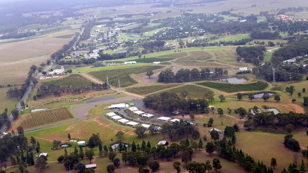 Pemandangan Hunter Valley dari atas ketinggian (Wahyu/detikTravel)