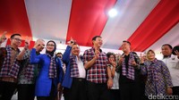 Basuki Tjahaja Purnama (Ahok) menghadiri deklarasikan dukungan dari Gerasi dalam putaran kedua Pilgub DKI.