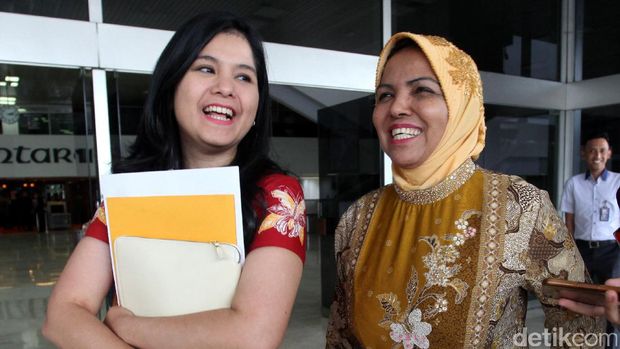 Annisa Pohan di Gedung DPR  / 