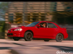 Aksi Subaru WRX di Film Baby Driver