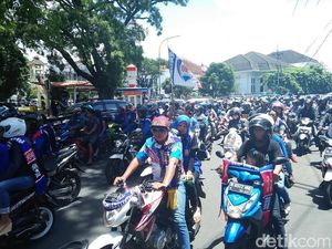 Aremania Konvoi Sambut Arema FC, Simak Rekayasa Lalin Kota Malang!