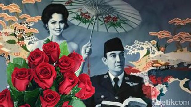 Dewi Sukarno dan Cerita 'Malaikat Penuntun' di Lukisan Bung Karno