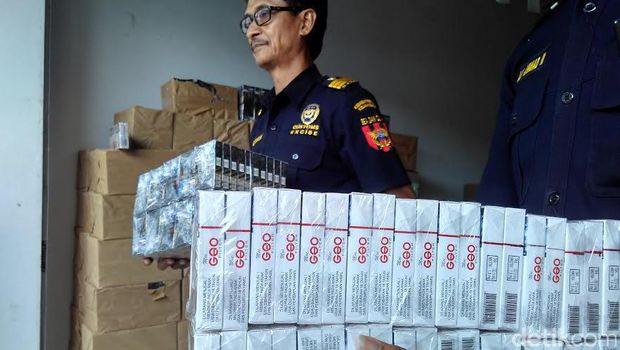 Setengah Juta Batang Rokok Tanpa Cukai Disita Bea Cukai Blitar