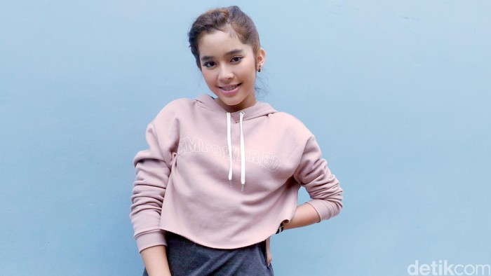 Fay Nabila saat ditemui di Studio Trans TV.