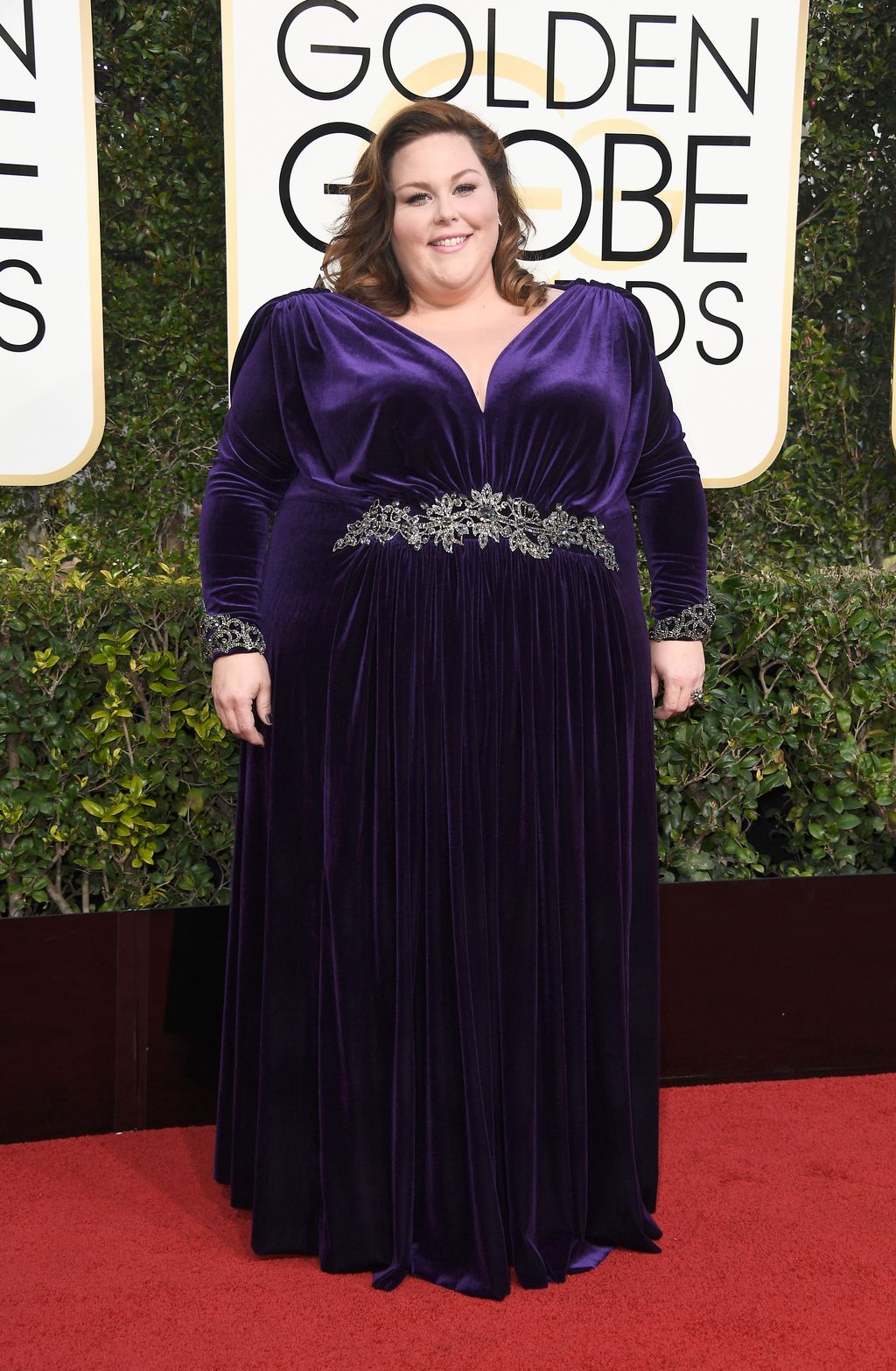 BEVERLY HILLS, CA - JANUARY 08:  Actress Chrissy Metz attends the 74th Annual Golden Globe Awards at The Beverly Hilton Hotel on January 8, 2017 in Beverly Hills, California.  (Photo by Frazer Harrison/Getty Images)