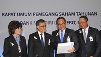 Selain menyepakati pembagian dividen, RUPS Bank Mandiri juga menyetujui perombakan komisaris. Tahun ini, Bank Mandiri memutuskan untuk mengangkat Destry Damayanti dan Makmur Keliat sebagai Komisaris Independen, menggantikan Aviliani dan Abdul Aziz.  (Foto: dok. Mandiri)