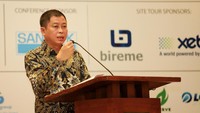 Menteri ESDM, Ignasius Jonan saat berbicara di acara pameran gas bumi yang digelar di Hotel Dharmawangsa, Jakarta, Selasa (14/3/2017). Dok, PGN.