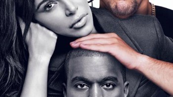Berpose bersama Kim Kardashian dan Kanye West. Foto: Masternya Photoshop
