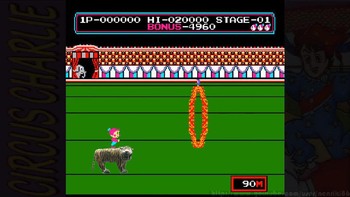 Si macan lucu muncul dalam game klasik Circus. (Foto: internet)