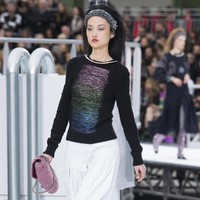 PARIS, FRANCE - MARCH 07:  A model walks the runway during the Chanel show as part of the Paris Fashion Week Womenswear Fall/Winter 2017/2018 on March 7, 2017 in Paris, France.  (Photo by Pascal Le Segretain/Getty Images)