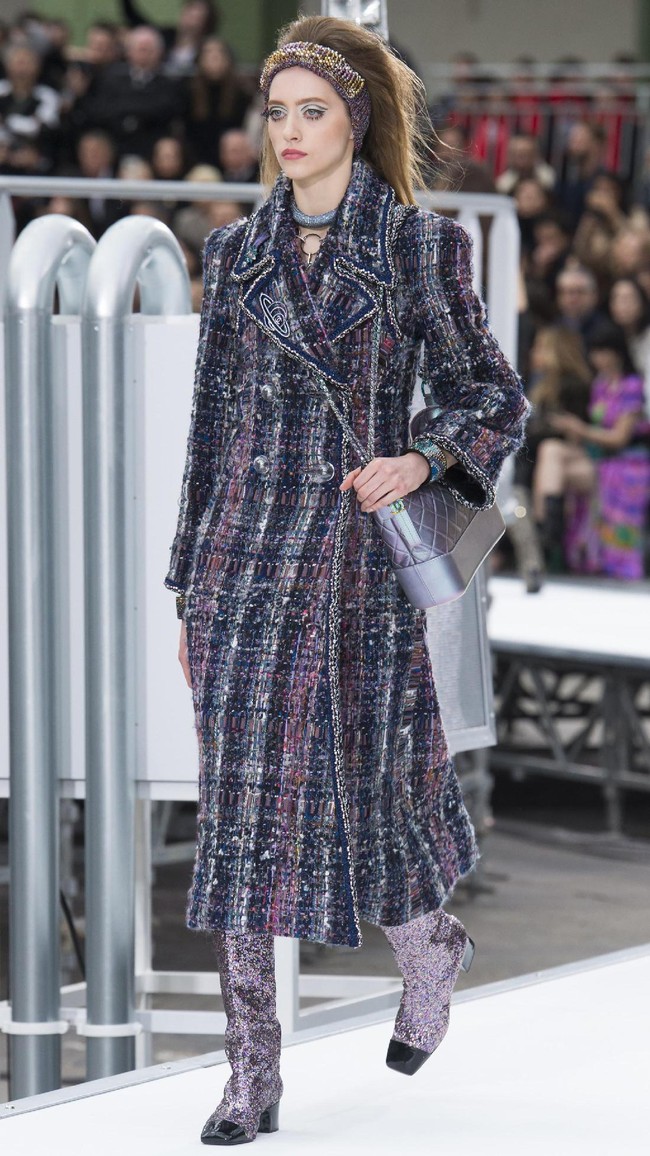 PARIS, FRANCE - MARCH 07:  A model walks the runway during the Chanel show as part of the Paris Fashion Week Womenswear Fall/Winter 2017/2018 on March 7, 2017 in Paris, France.  (Photo by Pascal Le Segretain/Getty Images)