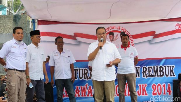 Anies di silaturahmi relawan Jokowi-JK / 