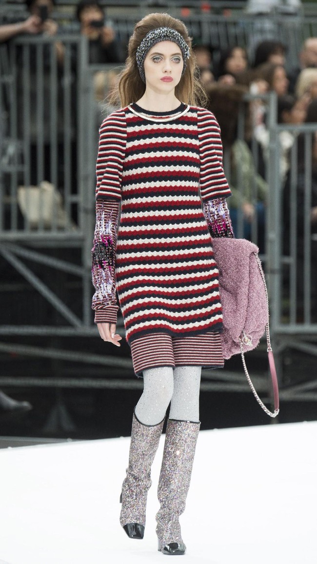 PARIS, FRANCE - MARCH 07:  A model walks the runway during the Chanel show as part of the Paris Fashion Week Womenswear Fall/Winter 2017/2018 on March 7, 2017 in Paris, France.  (Photo by Pascal Le Segretain/Getty Images)
