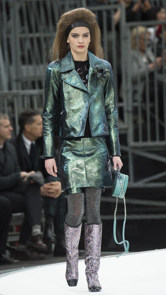 PARIS, FRANCE - MARCH 07:  A model walks the runway during the Chanel show as part of the Paris Fashion Week Womenswear Fall/Winter 2017/2018 on March 7, 2017 in Paris, France.  (Photo by Pascal Le Segretain/Getty Images)