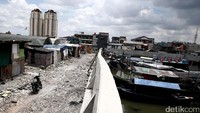 Warga Kampung Akuarium digusur pada April lalu. Rencananya, Pemprov DKI akan membuat tanggul setinggi 3,5 meter untuk menghalangi rob di kampung tersebut. Proyek ini akan menggunakan lahan seluas 10-12 hektare. 