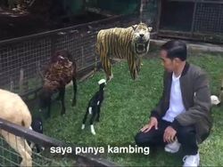 Meme Patung Macan Koramil Bikin Ngakak