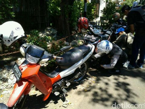  Operasi penertiban parkir liar di Melawai, Jaksel, Rabu (15/3/2017)