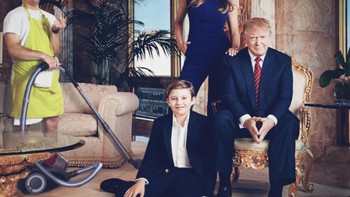 Jadi pembantu keluarga Trump. Foto: Masternya Photoshop