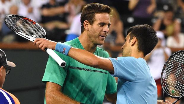 Djokovic Singkirkan Del Potro dalam Tiga Set