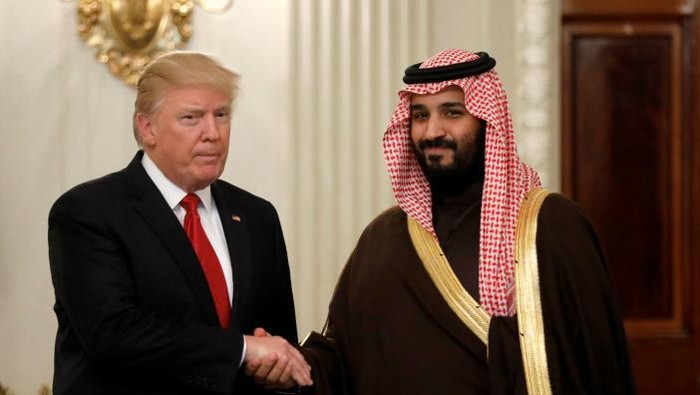 Donald Trump Bertemu Pangeran Arab Saudi di Gedung Putih