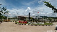 Presiden Republik Indonesia Joko Widodo (Jokowi) meresmikan Pos Lintas Batas Negara (PLBN) Terpadu Motaain di Kabupaten Belu, Nusa Tenggara Timur (NTT) yang berbatasan dengan negara Timor Leste pada Rabu (28/12/2016) lalu. (Yulida Medistiara/detikcom)