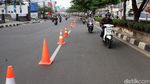 Uji Coba Contraflow di Margonda Depok