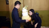 Kezia awalnya sempat kecewa karena kekasihnya itu tak mengucapkan selamat ulang tahun kepadanya. Pool/Noel/detikFoto.