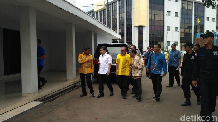 Ical dan Novanto Rapat soal Evaluasi Pilkada di Kantor Golkar