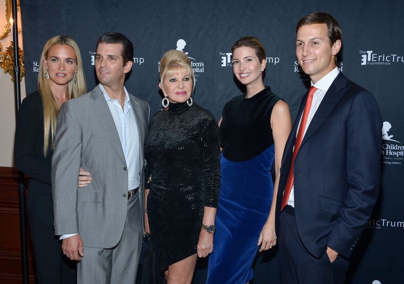 Ivana Trump BRIARCLIFF MANOR, NY - SEPTEMBER 21: (L-R) Vanessa Trump, Donald Trump Jr., Ivana Trump, Ivanka Trump and Jared Kushner attend the 9th Annual Eric Trump Foundation Golf Invitational Auction & Dinner at Trump National Golf Club Westchester on September 21, 2015 in Briarcliff Manor, New York. (Photo by Grant Lamos IV/Getty Images)