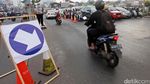 Uji Coba Contraflow di Margonda Depok