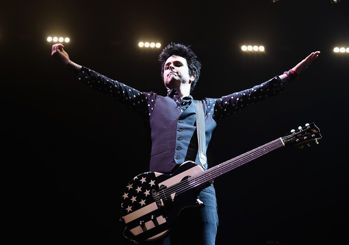 Green Day NEW YORK, NY - MARCH 15: Billie Joe Armstrong of Green Day In Concert - Brooklyn, NY at Barclays Center on March 15, 2017 in New York City. (Photo by Theo Wargo/Getty Images)