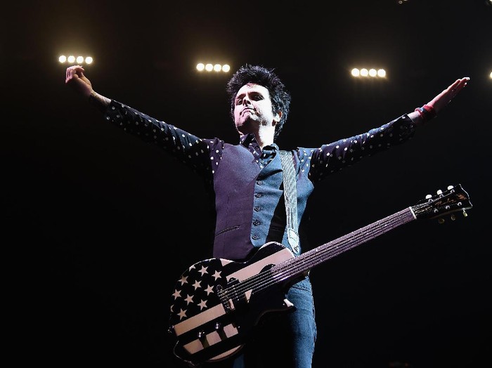 NEW YORK, NY - MARCH 15:  Billie Joe Armstrong of Green Day In Concert - Brooklyn, NY at Barclays Center on March 15, 2017 in New York City.  (Photo by Theo Wargo/Getty Images)