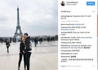 Kemesraan Al Ghazali Susul Pacar ke Paris Bikin Iri