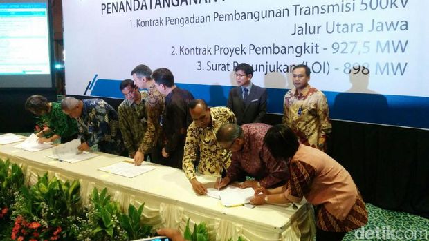PLN teken kontrak proyek listrik Rp 21 triliun