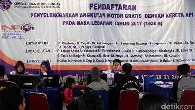 Mudik Gratis Motor via KA Diminati