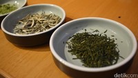 Salah satu jenis teh yang ada adalah white tea (white peony), green tea serta matcha.