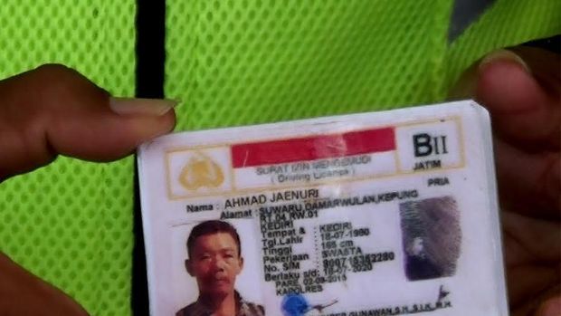 SIM palsu itu milik seorang sopir truk