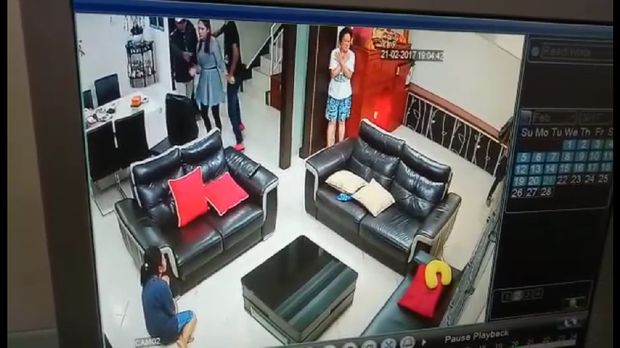 Penculikan Ling Ling terekam CCTV.